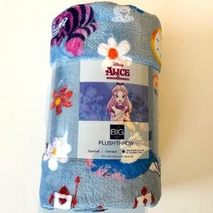 Disney Alice in Wonderland Plush Throw Blanket Oversized 5ft x 6ft